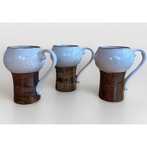 Paul Marshall Japan Mugs Earth Tones Set Of 3 Vintage 1970 Otagiri Style